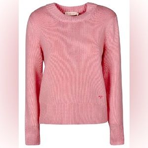 Tory Burch Cashmere Knit Sweater in Blushing Pink
